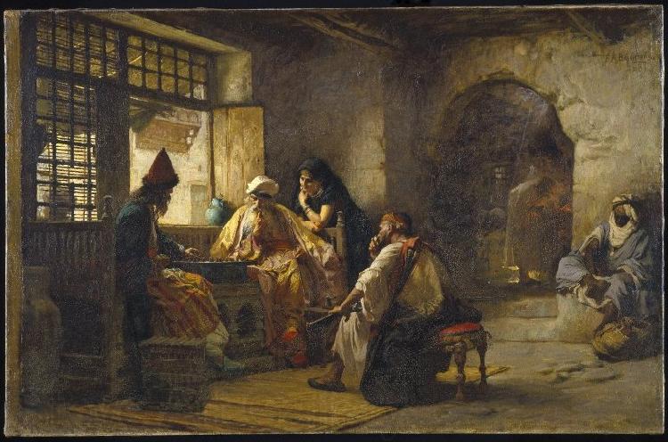 Frederick Arthur Bridgman An Interesting Game France oil painting art